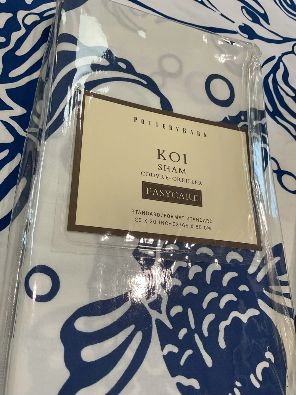 Pottery Barn duvet/sham set “Koi in Pond” or “KOI”